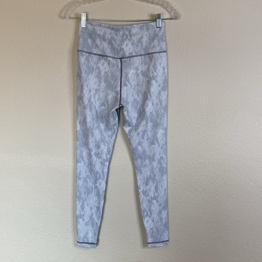 Lilybod Zinnia high waist leggings grey white stripe women’s S full length EUC - Picture 5 of 6